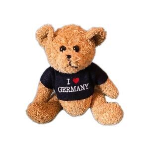 13'' Plush Teddy Bear Stuffed Animal “I Love Germany” Blue Sweater Souvenir